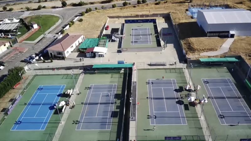 El Open Nacional de Tenis Ciudad de Béjar, a vista de dron El Open Nacional de Tenis Ciudad de Béjar, a vista de dron