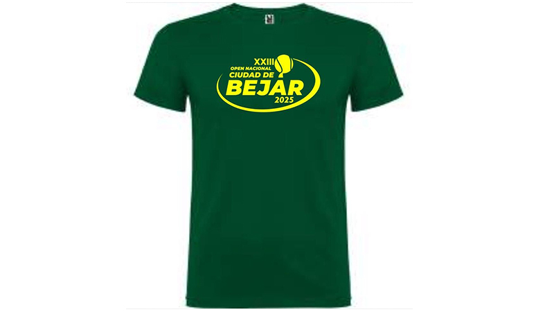 ¡ PREPARADA LA CAMISETA DEL OPEN DE TENIS DE BÉJAR 2025!